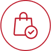 red bag icon for order page